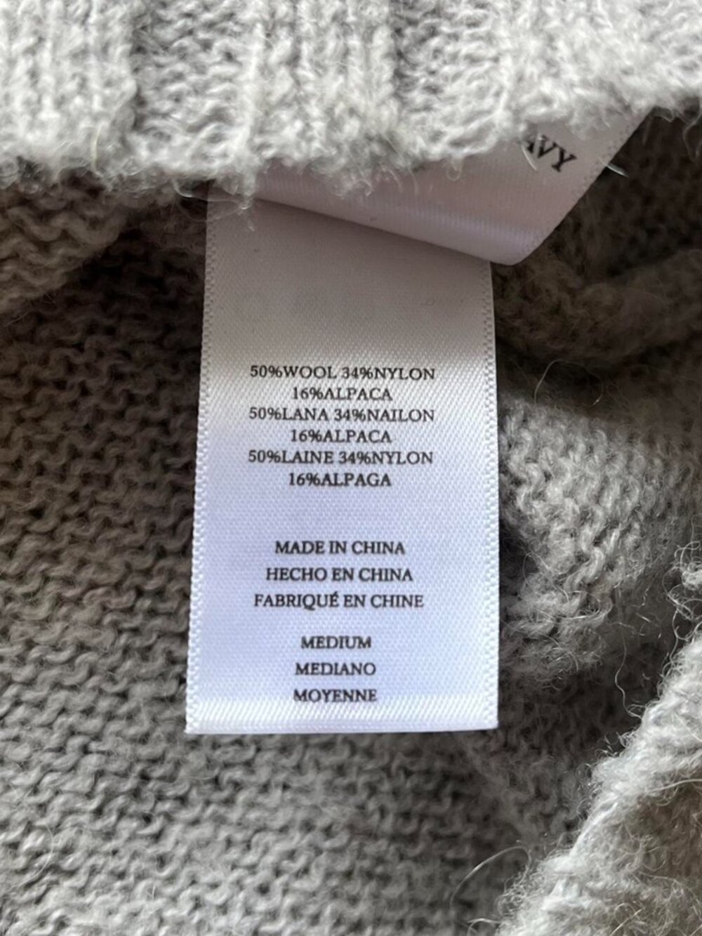 Rails Gray lightweight Sweater Wmn Medium Wool Alpaca Normcore Minimalist Chic - Picture 4 of 8
